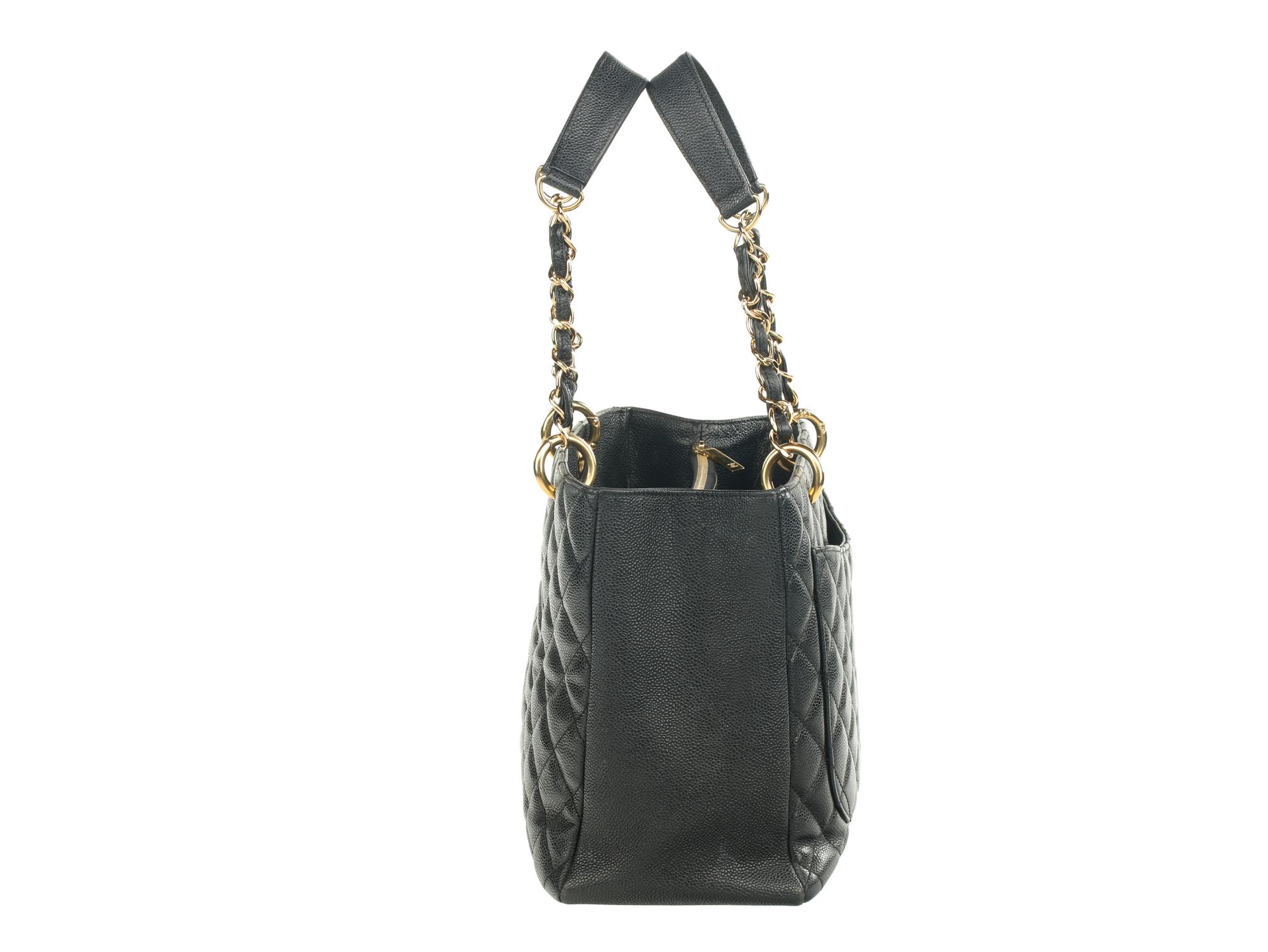 Chanel Grand Shopping Tote in Quilted Caviar Leather, 2011