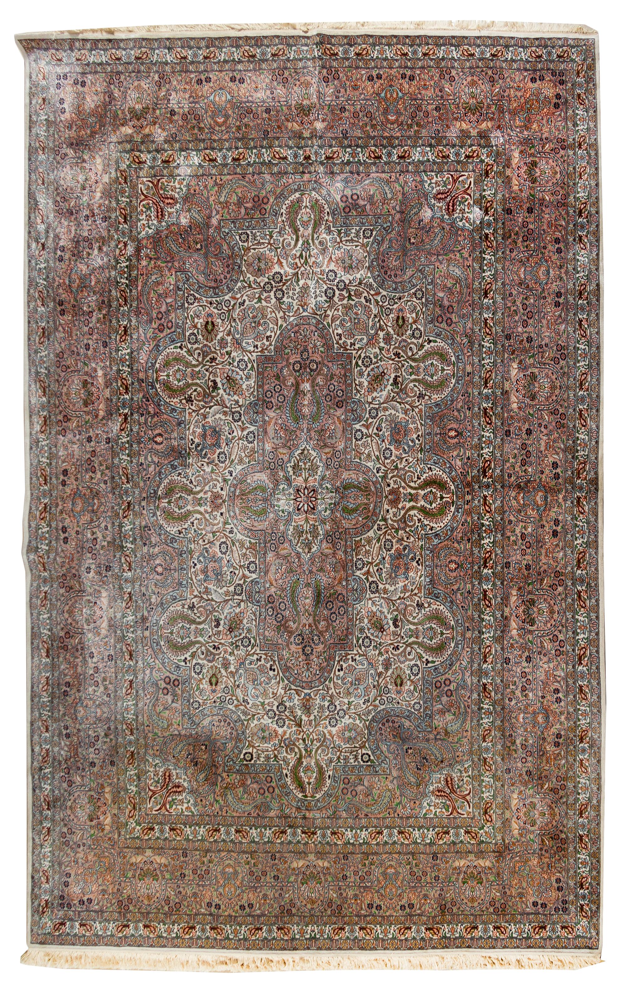 A Tabriz Style Wool Rug 11 feet 10 inches x 8 feet 11 inches. — INDIA, SECOND HALF 20TH CENTURY