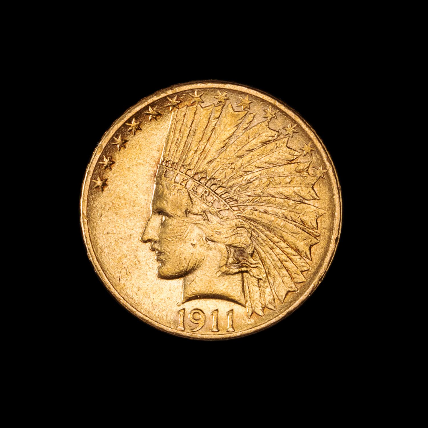 A United States 1911 Indian Head $10 Gold Coin