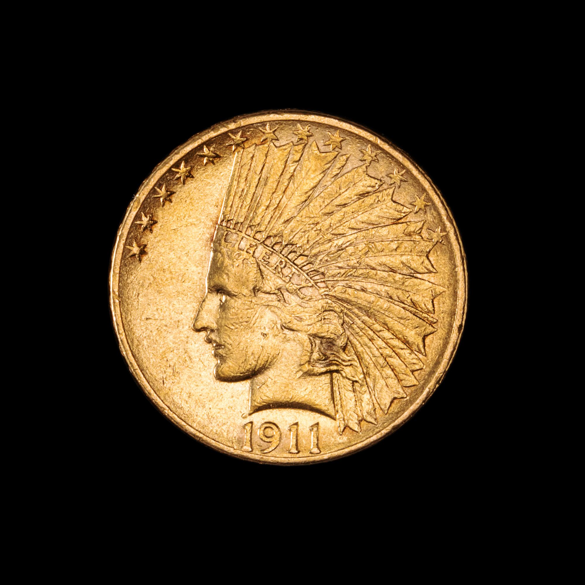 A United States 1911 Indian Head $10 Gold Coin