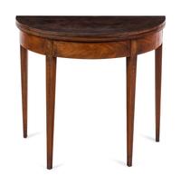 A Federal Inlaid Mahogany Flip-Top Table