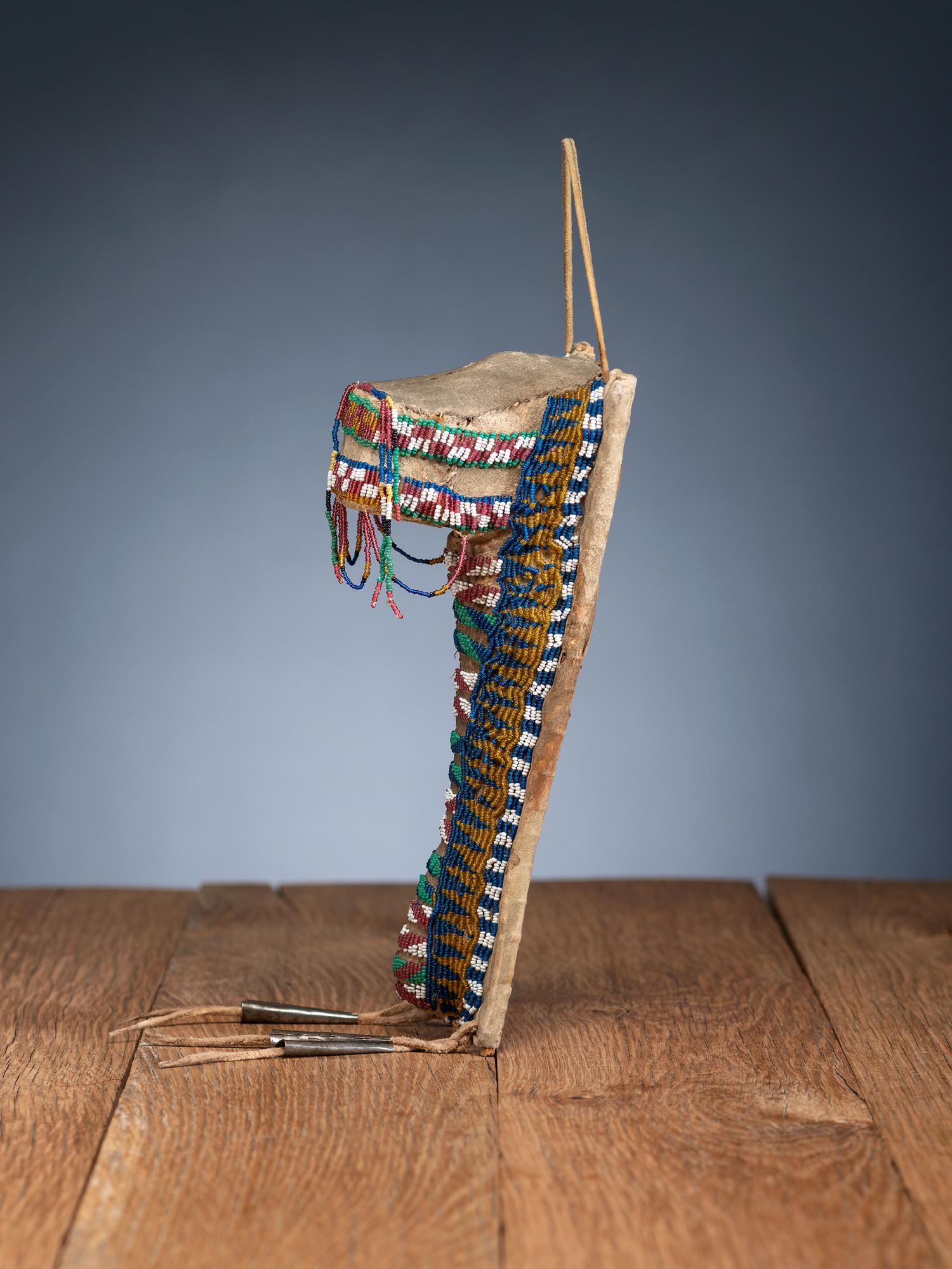 Apache Beaded Hide Toy Cradleboard