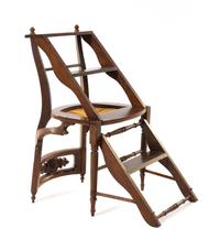 A Victorian Walnut Metamorphic Library Chair