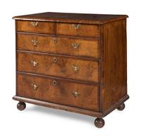 A William and Mary Walnut Chest of Drawers