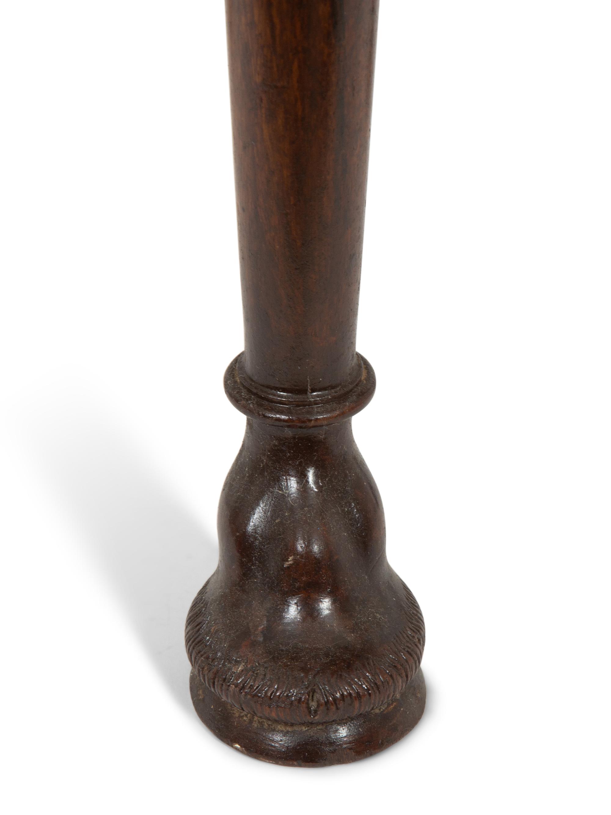 A George II Style Carved Walnut Scagliola-Top Side Table