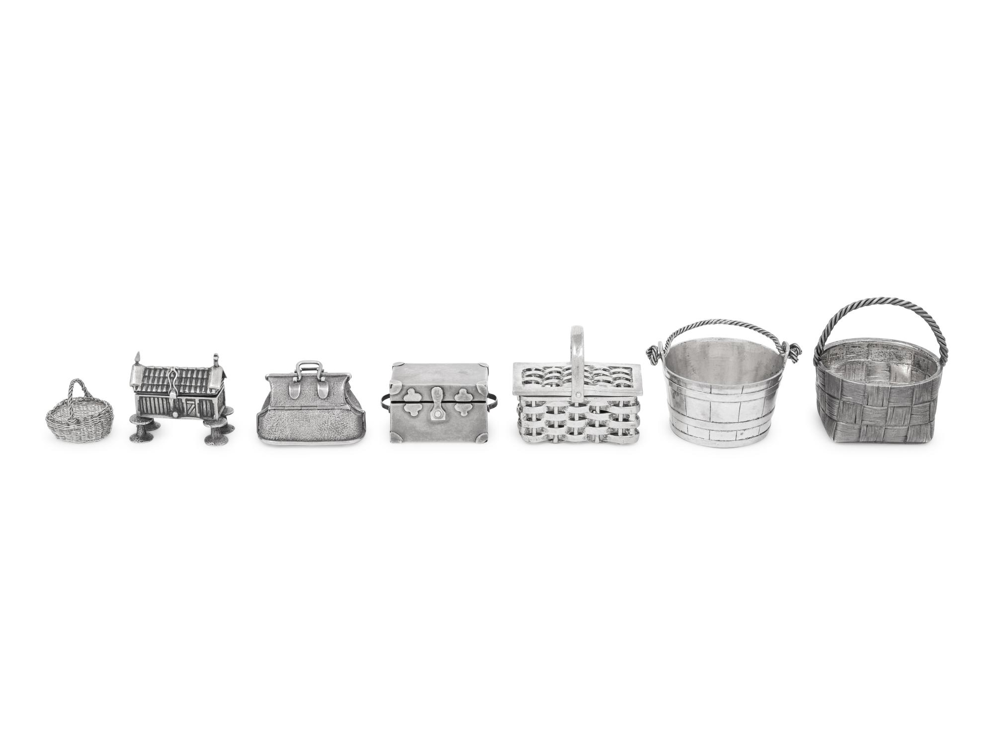 Seven Silver Decorative Articles
