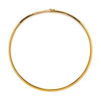 A 14 Karat Yellow Gold Omega Necklace,
