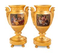 A Pair of Paris Porcelain Vases