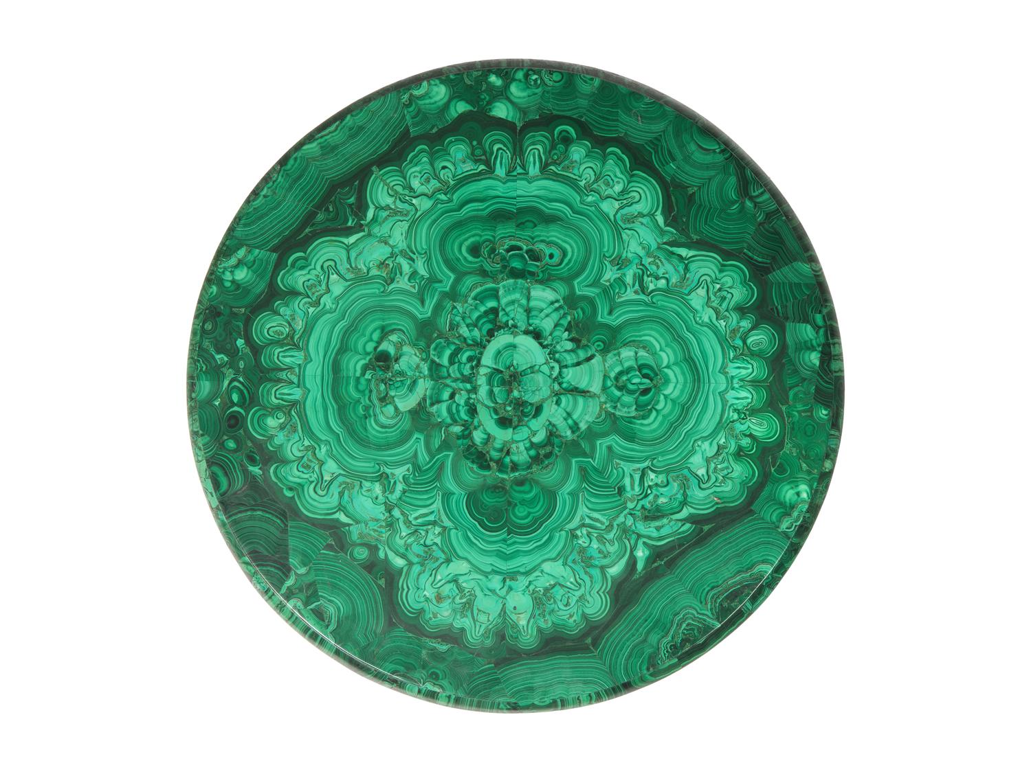 A Belle Epoch Gilt-Brass and Malachite Gueridon