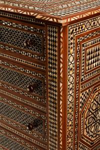 A Moorish Style Inlaid Chest of Drawers