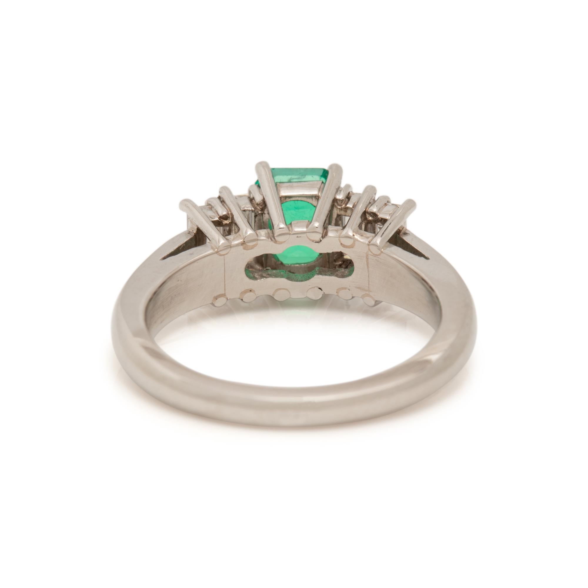 EMERALD AND DIAMOND RING