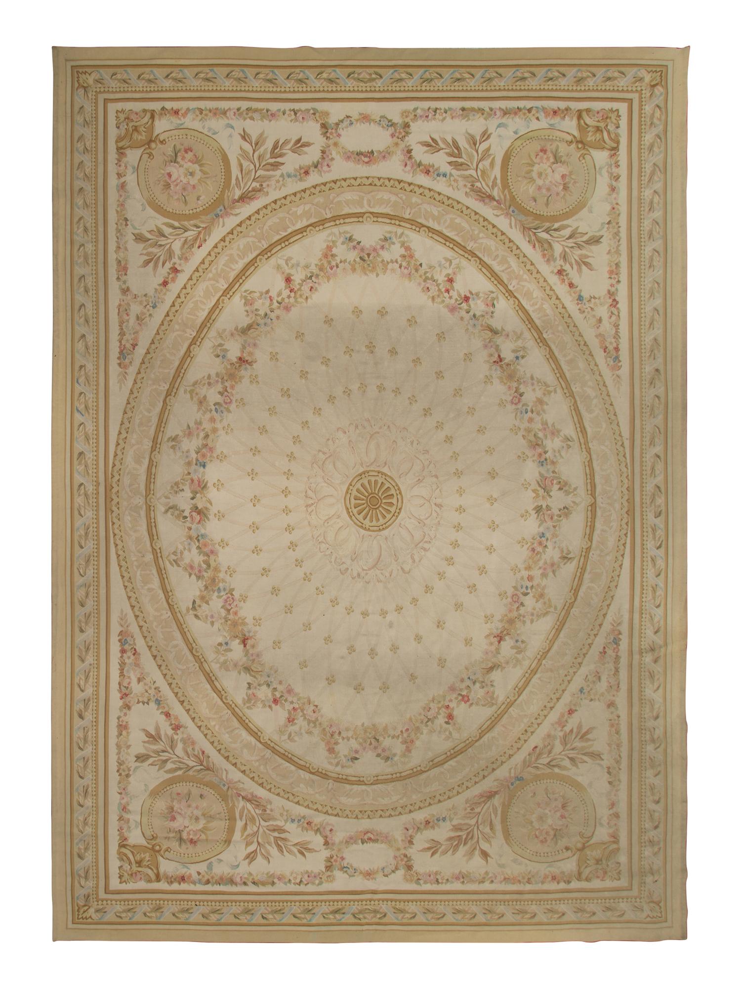 An Aubusson Style Wool Rug