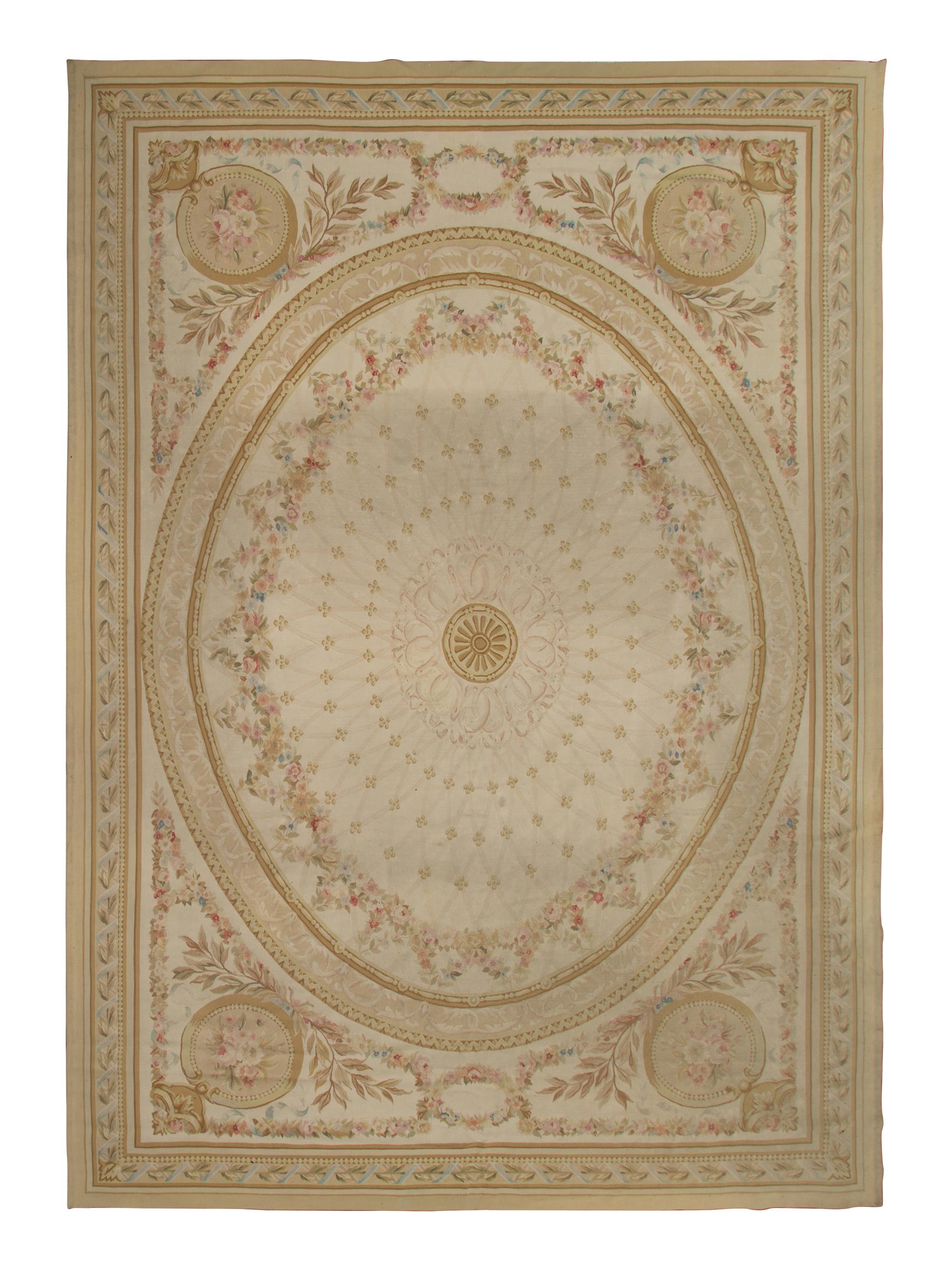 An Aubusson Style Wool Rug