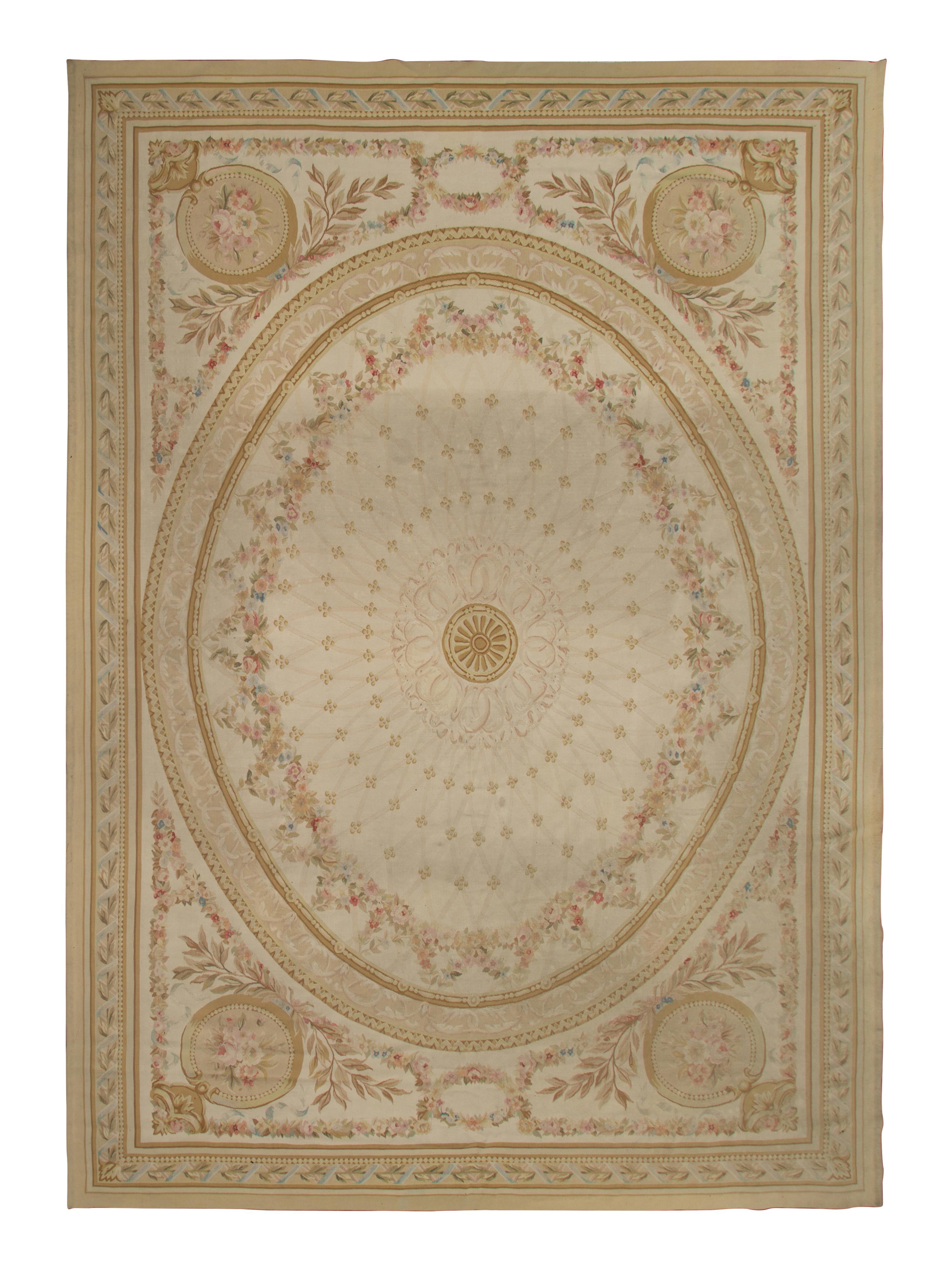 An Aubusson Style Wool Rug