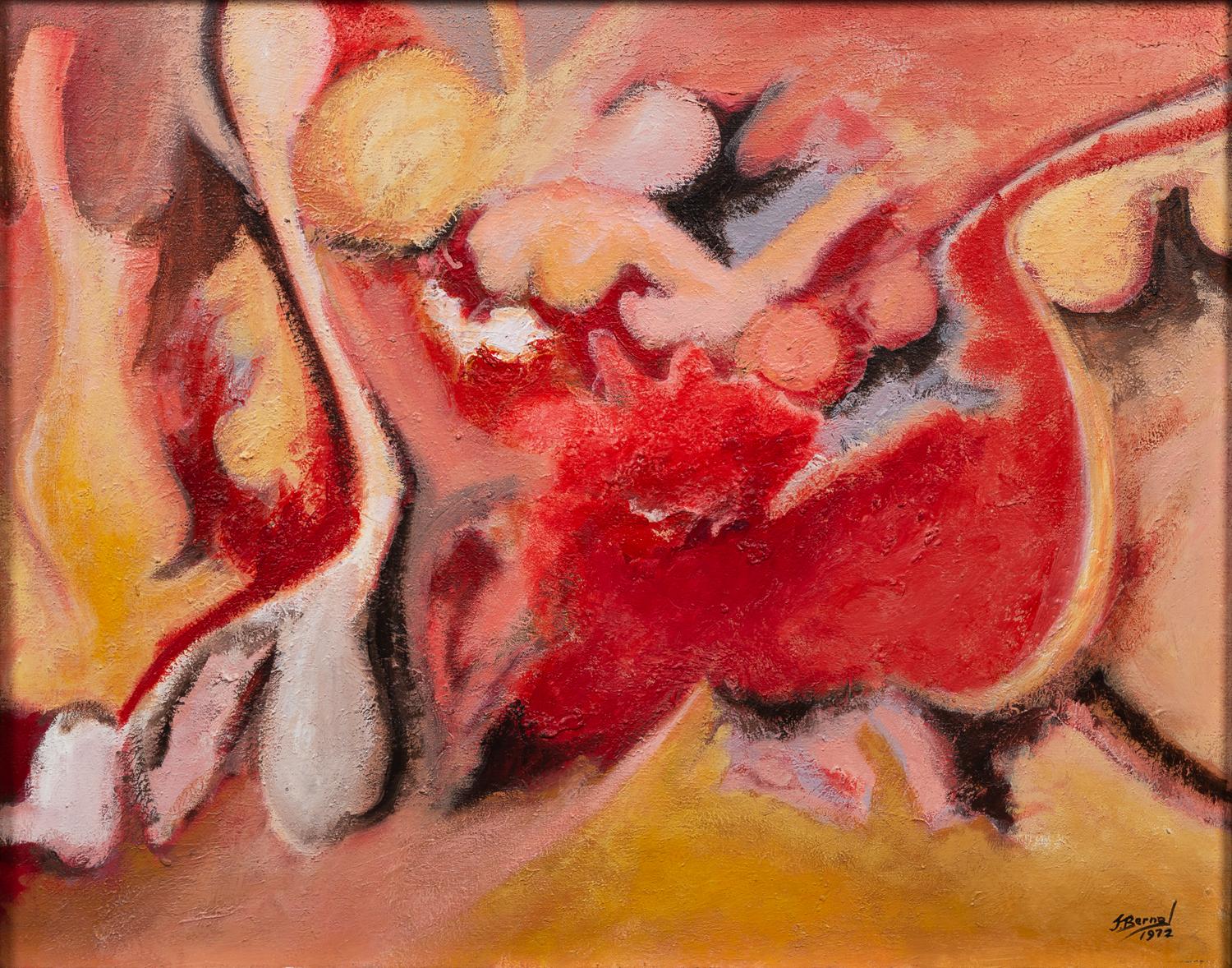 Jose Bernal, (American/Cuban, 1925-2010), Organic Forms in Arrangement, 1972