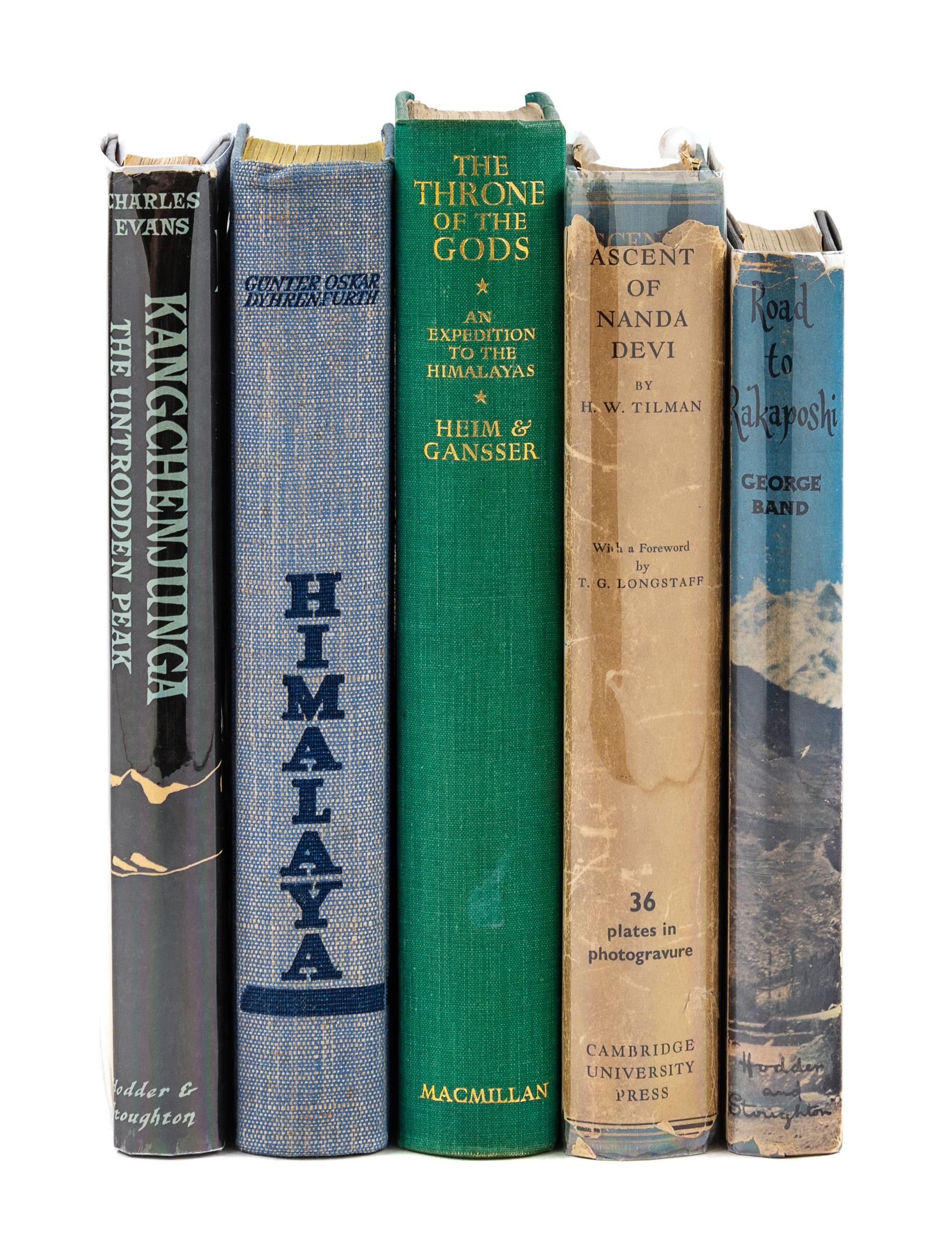 [MOUNTAINEERING - HIMALAYAS]. A group of 37 works, including: