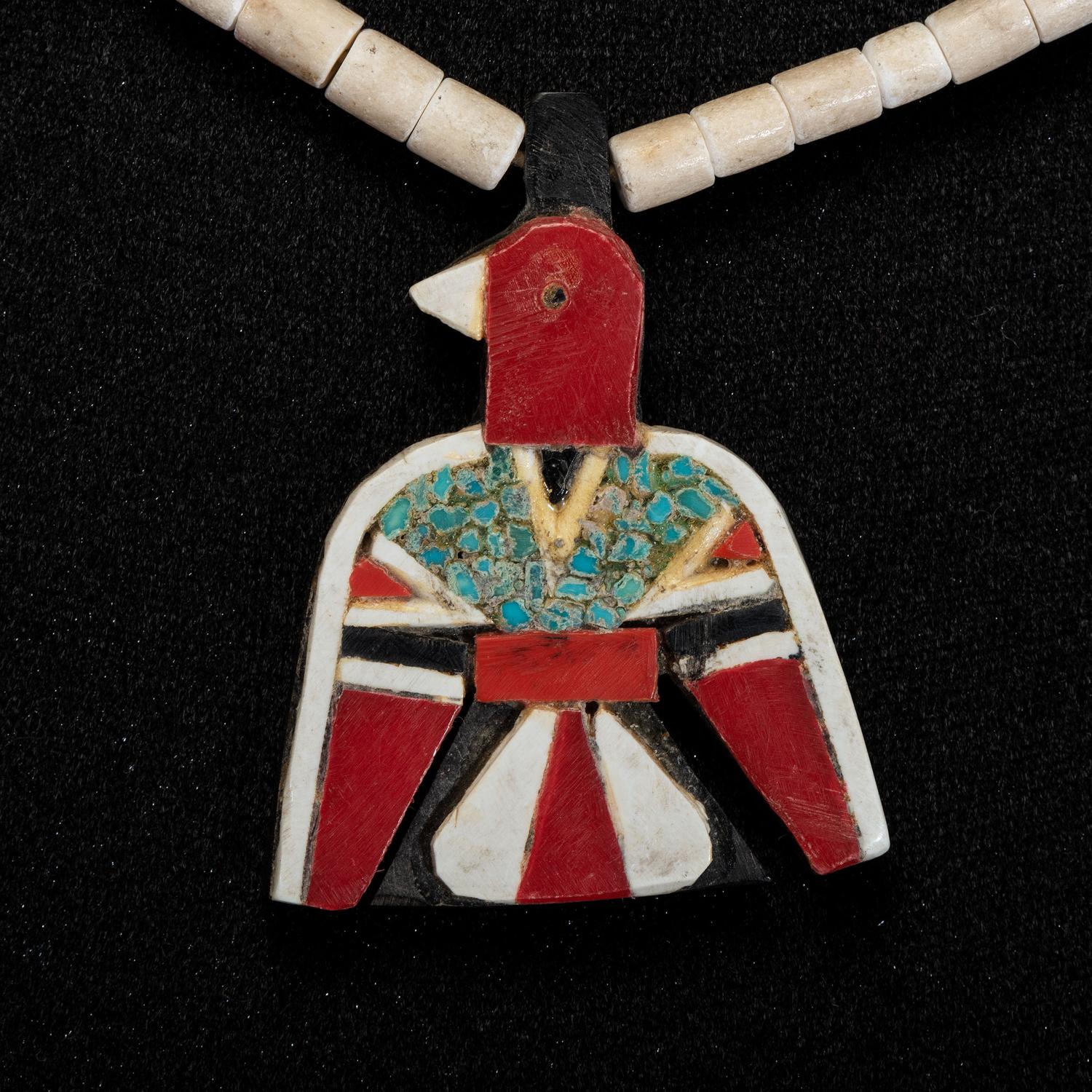 Kewa Depression Era Thunderbird Necklaces, Pair