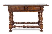 A Spanish or Portuguese Oak Table Height 32 x width 54 x depth 30 inches. — 18TH/19TH CENTURY
