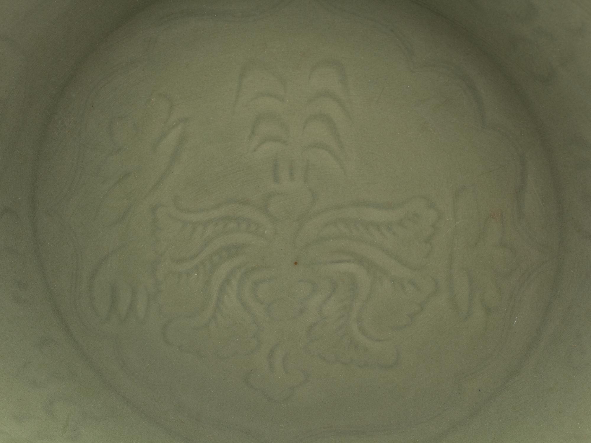 A Chinese Celadon Glazed Porcelain Charger