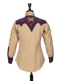 Buck Bernie, Embroidered Western Shirt