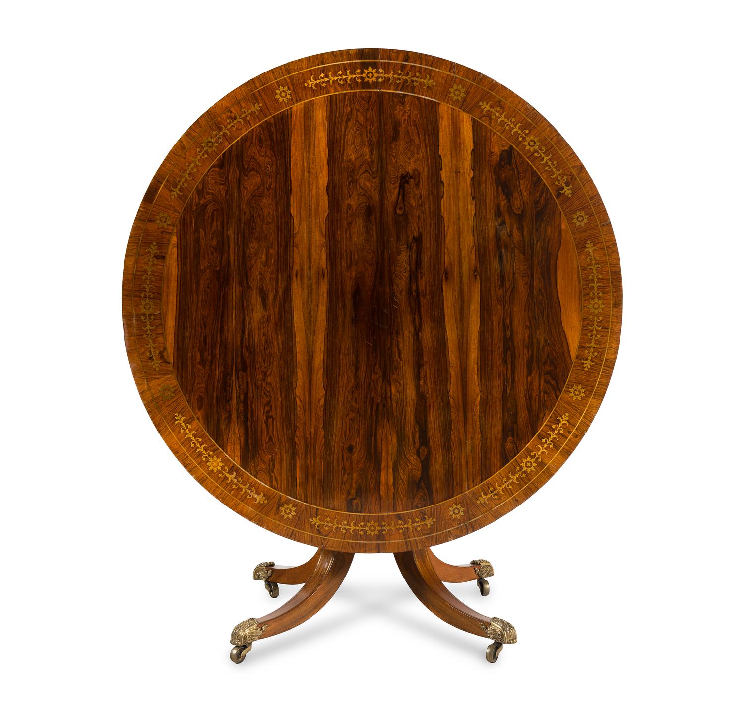 A Regency Rosewood Center Table