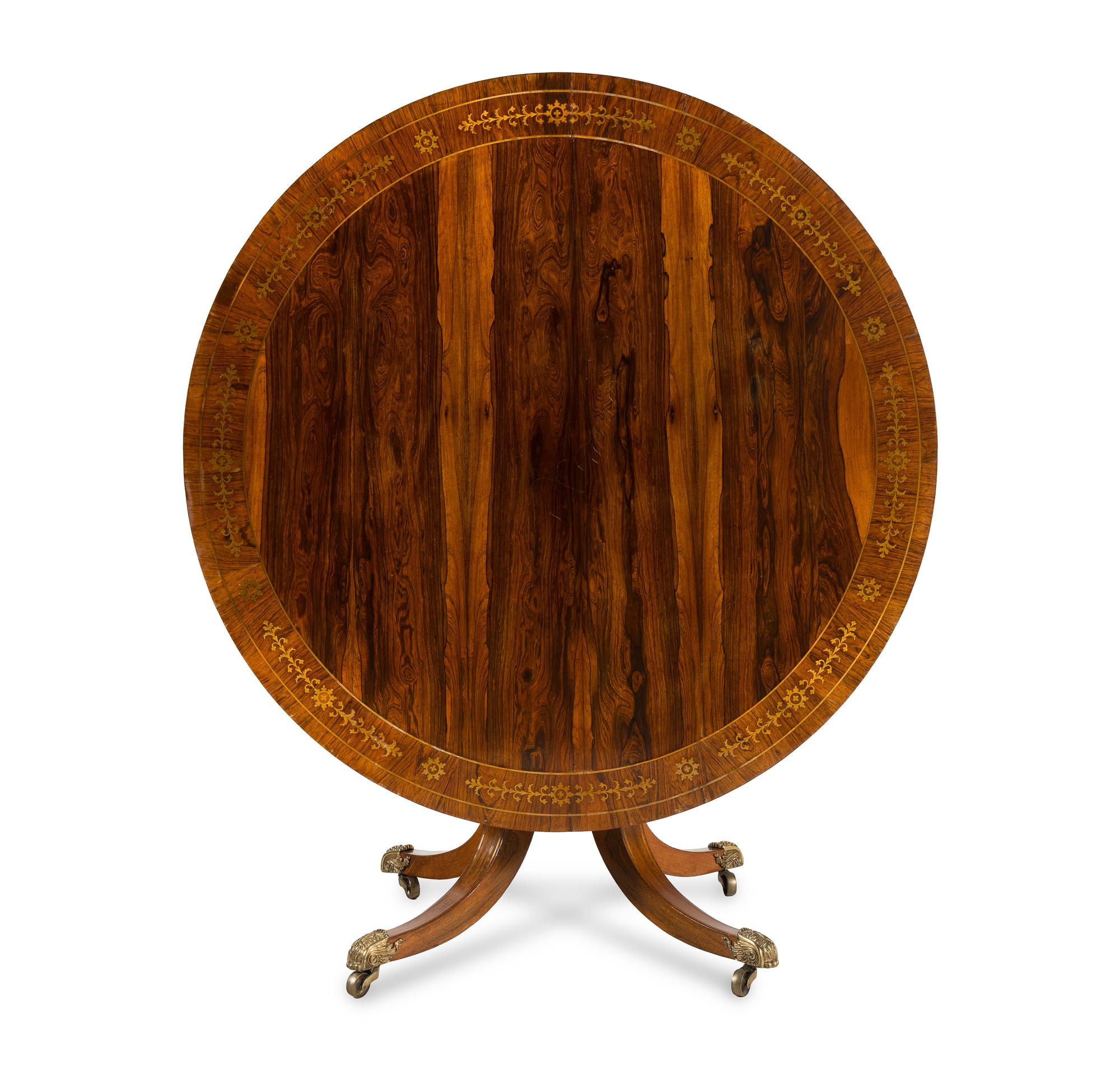 A Regency Rosewood Center Table