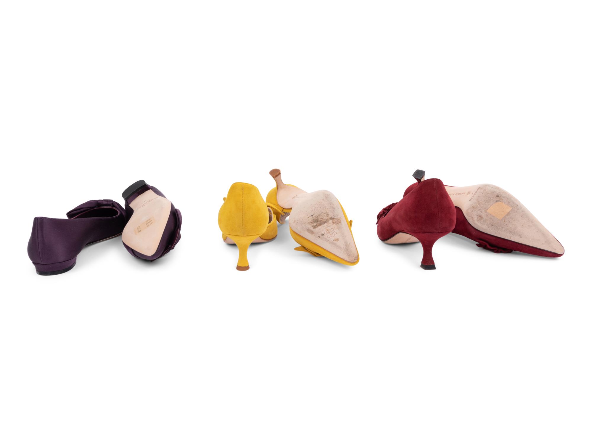 Nine Pairs of Manolo Blahnik Shoes