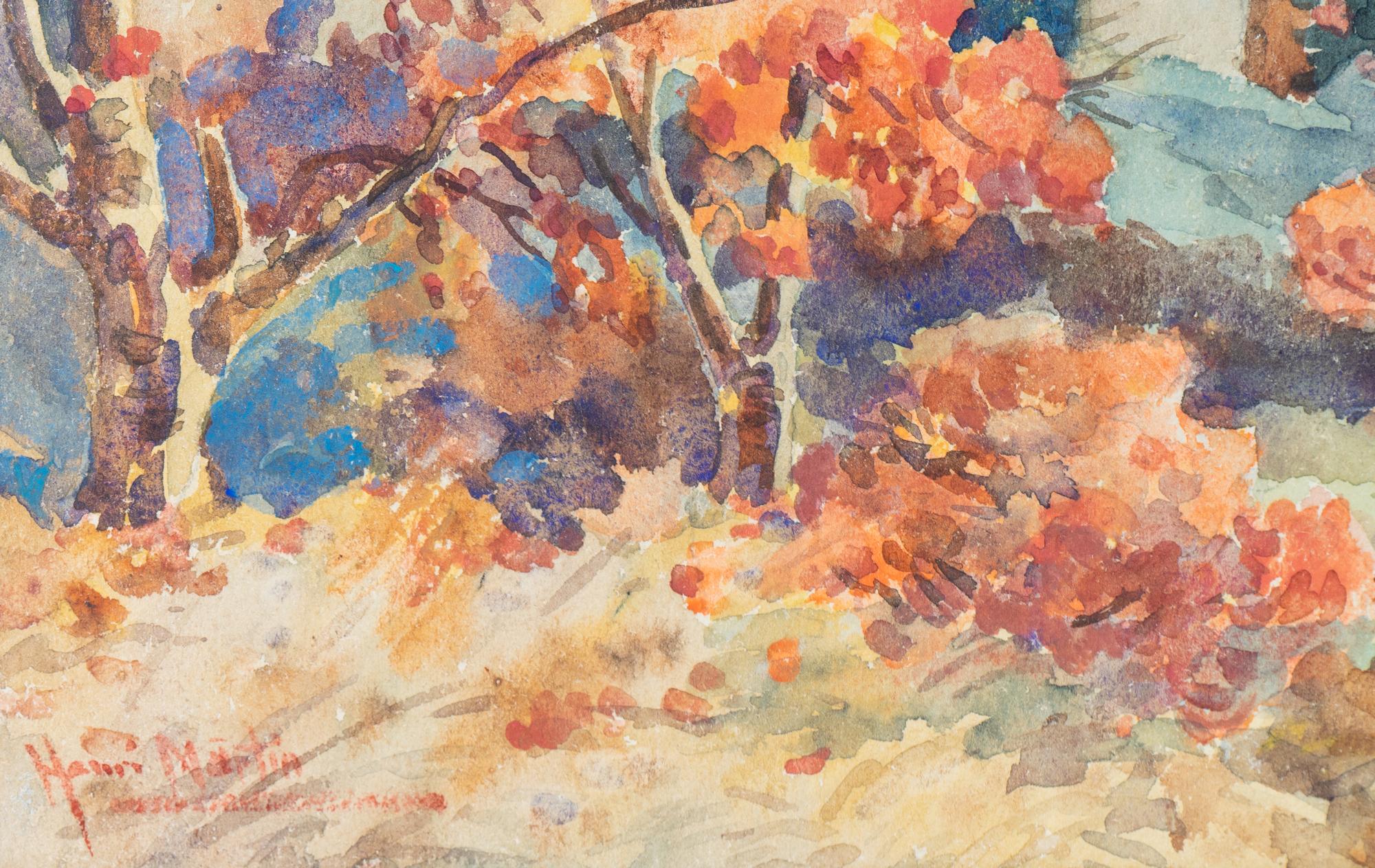 White House in Autumnal Landscape