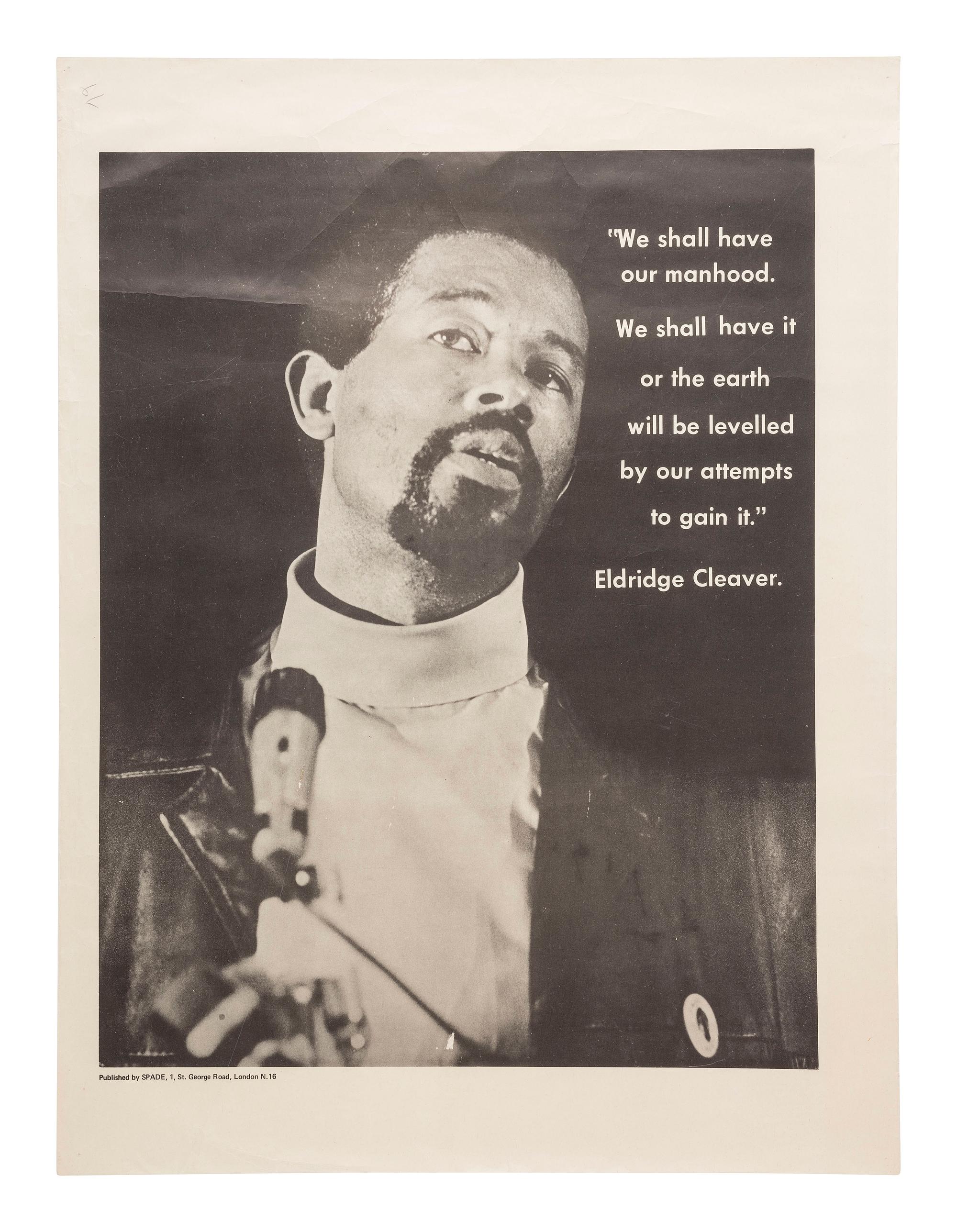 [AFRICAN AMERICANA - POLITICS]. A group of 3 posters related to Eldridge Cleaver and the Peace & Freedom Party. Ca late 1960s.