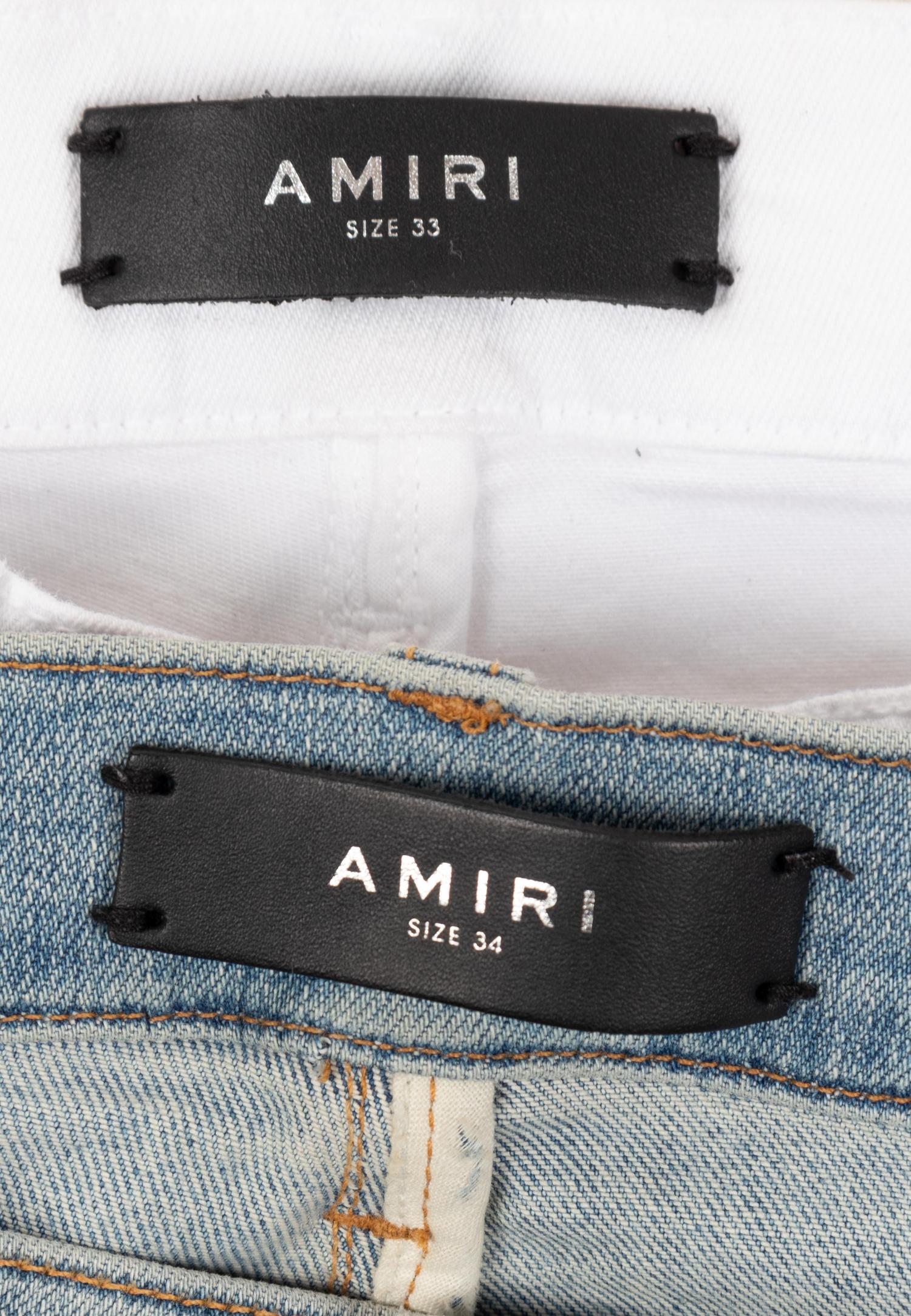 Three Pairs of Amiri Jeans: c. 2017 — BNY 10, 11, 199