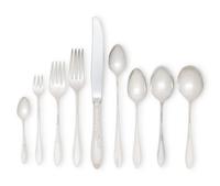 An Assembled George III Silver Flatware Service