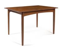 Scandinavian Design, c.1960, an extension dining table and four chairs