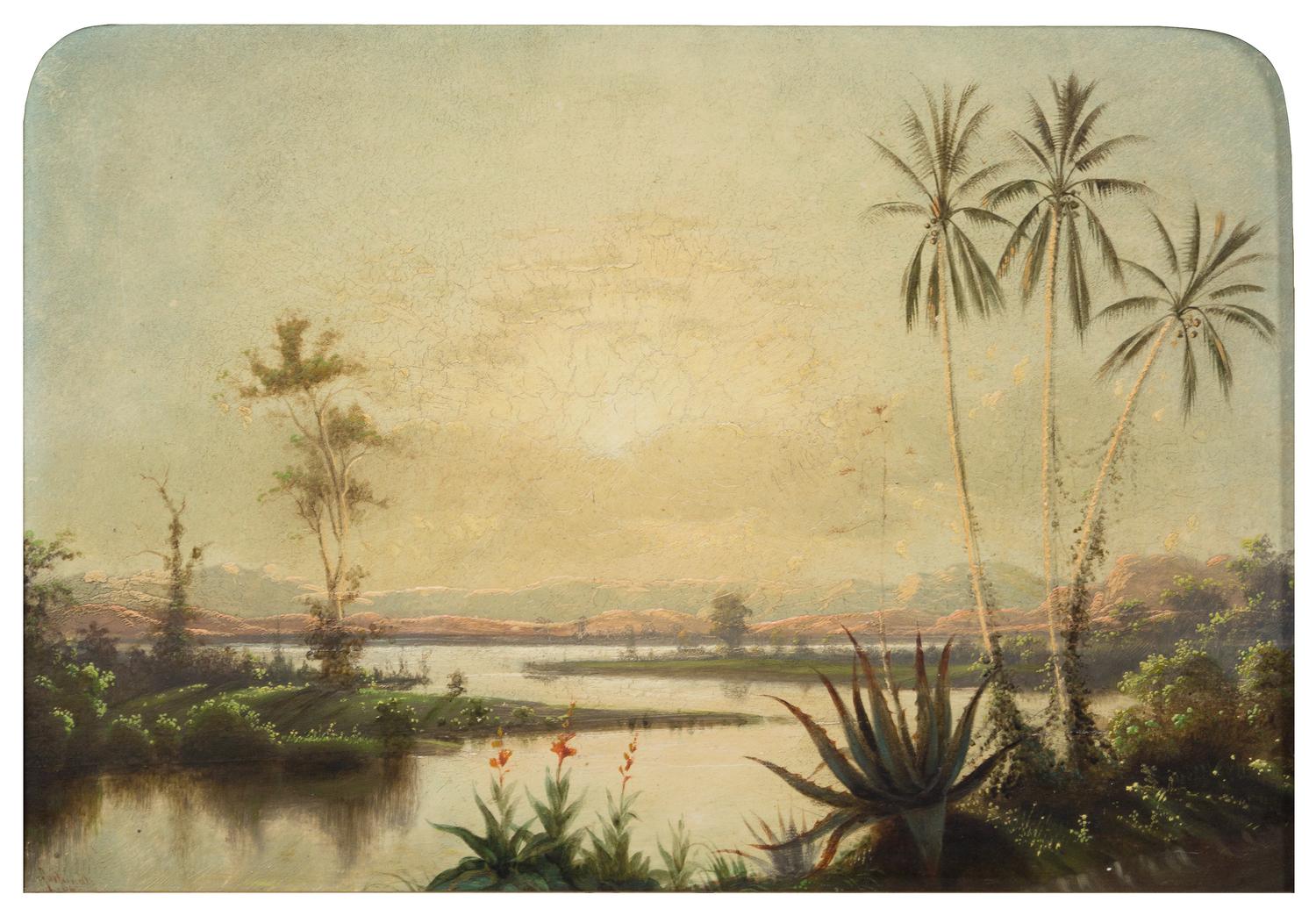 Fortunato Arriola, (American, 1827-1872), South American Landscapes, ca. 1866 (a pair of works)