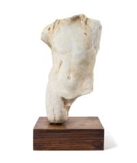 A Roman Marble Torso of a Deity Height of torso 15 3/8 inches. — CIRCA 1ST-2ND CENTURY C.E.