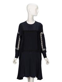 Rochas, Black Silk Shift Dress