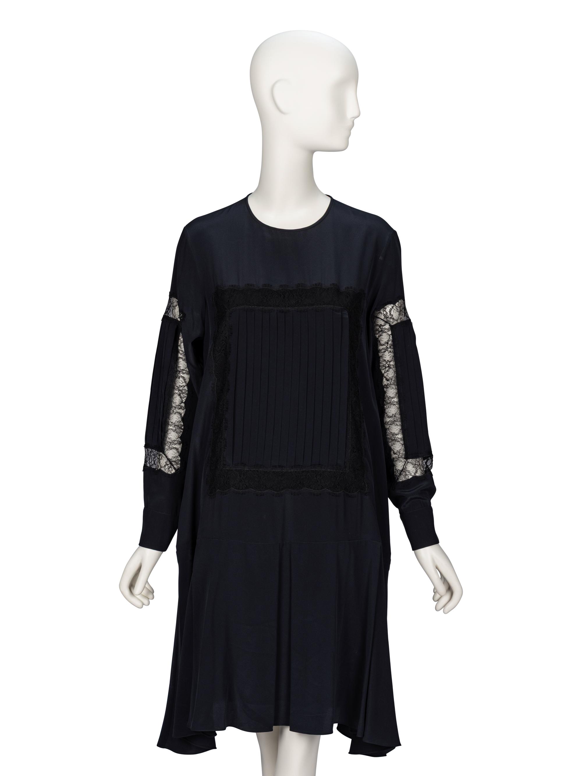 Rochas, Black Silk Shift Dress