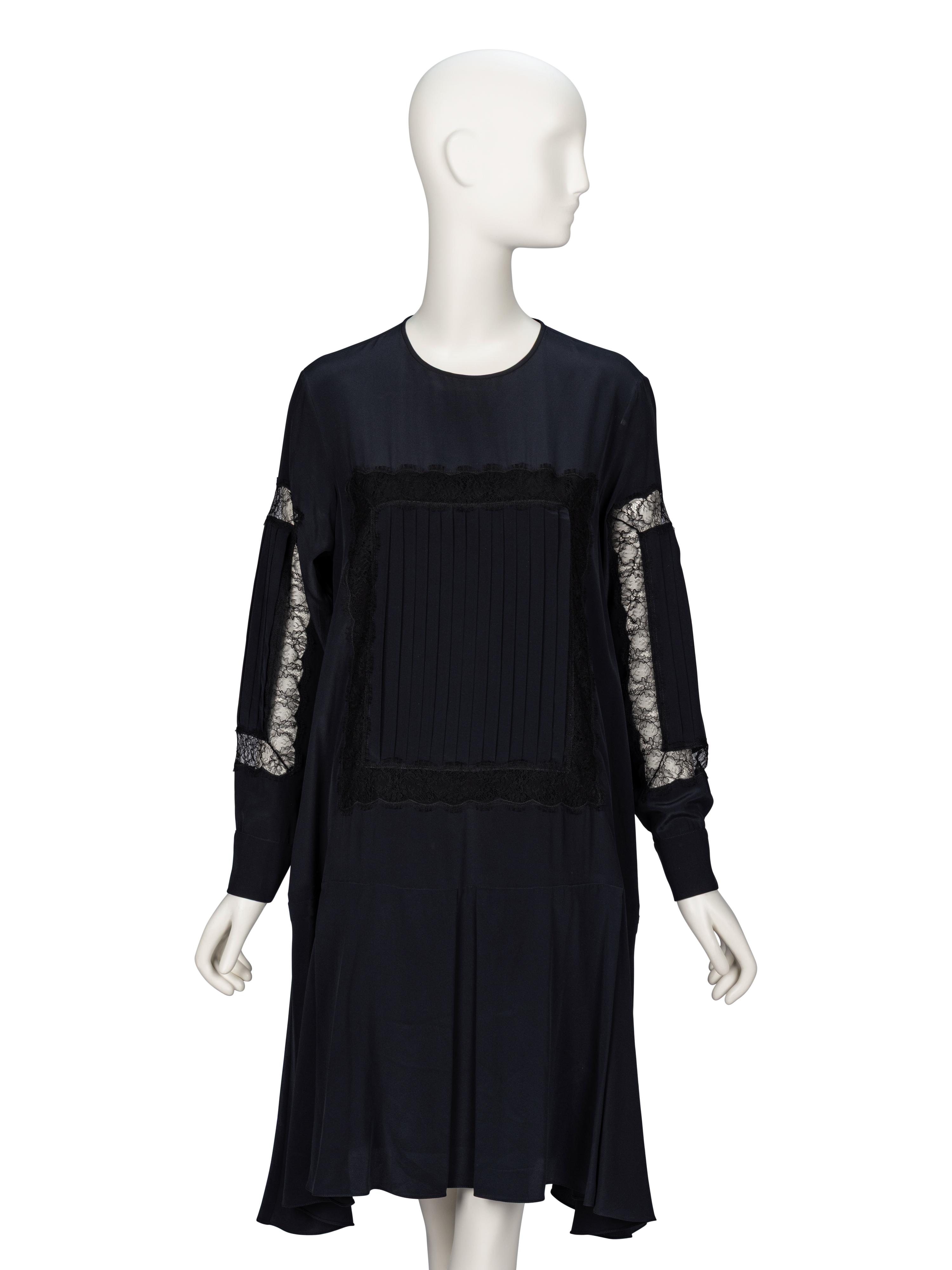 Rochas, Black Silk Shift Dress