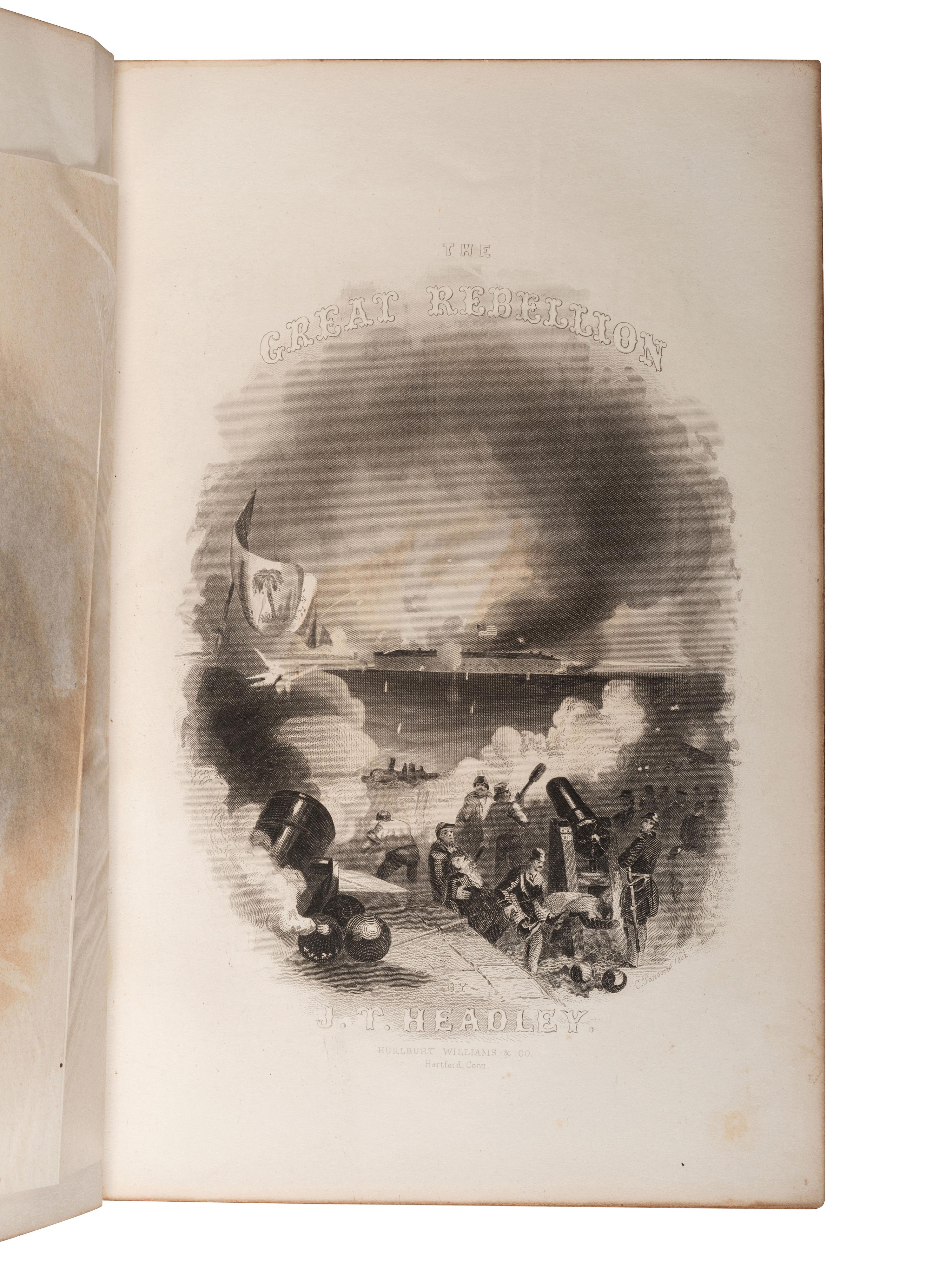 [CIVIL WAR - BOOKS]. A group of Civil War histories, comprising: