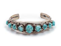 Silver and Turquoise Cuff Bracelet