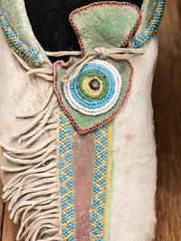 Kiowa Beaded Hide Moccasins