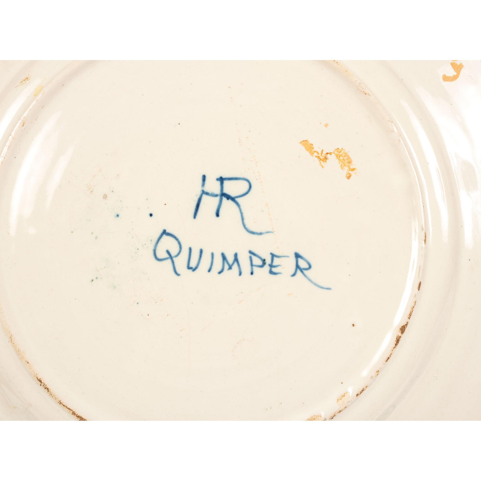 A Group of Quimper Faience Table Articles