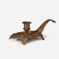 A French Renaissance Revival metal chamberstick, mid-19th century