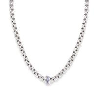 An 18 Karat White Gold and Sapphire Necklace, Fope, 25.70 dwts.
