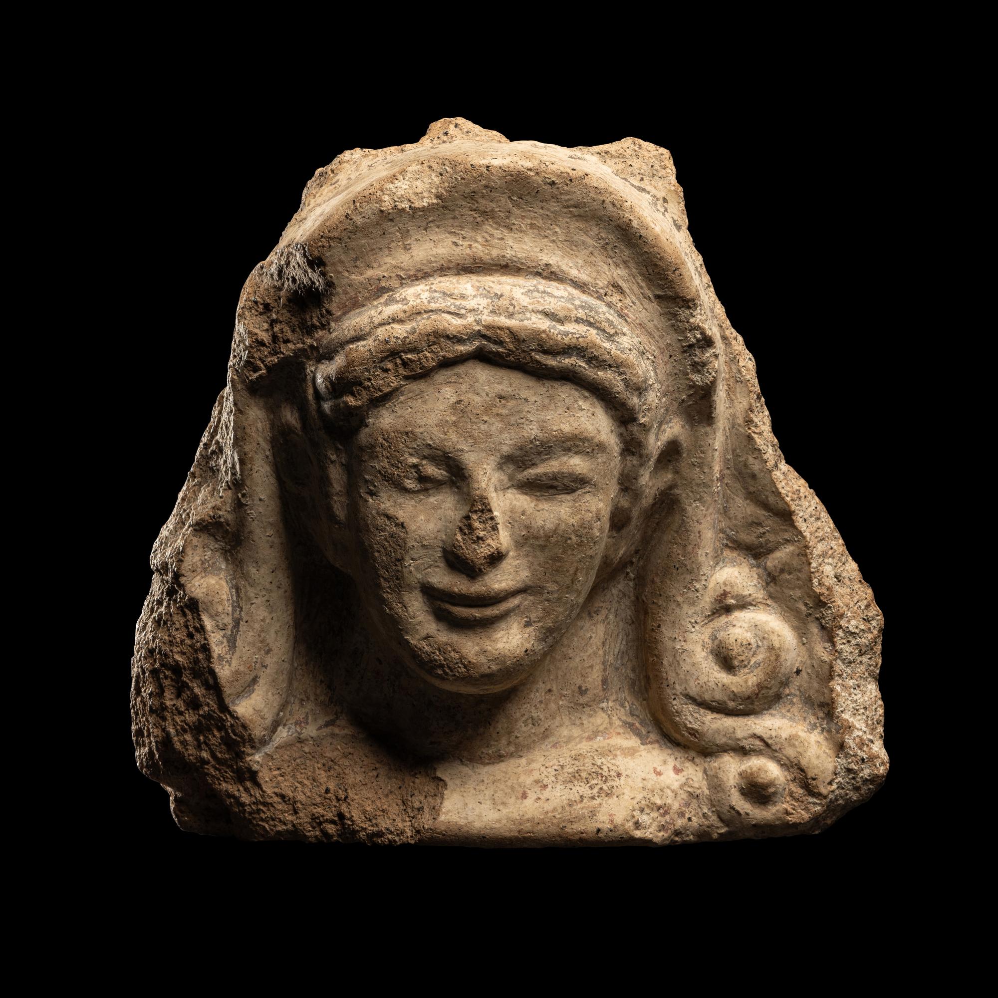 An Etruscan Terracotta Antefix