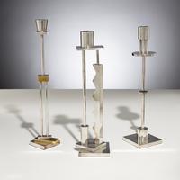 Ettore Sottsass (Italian, 1917–2007) — Candlestick Trio, c. 1985 for Swid Powell
