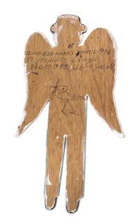 Howard Finster, (American, 1916-2001), Howard Finster as an Angel, #12,820, Dec 17, 1989