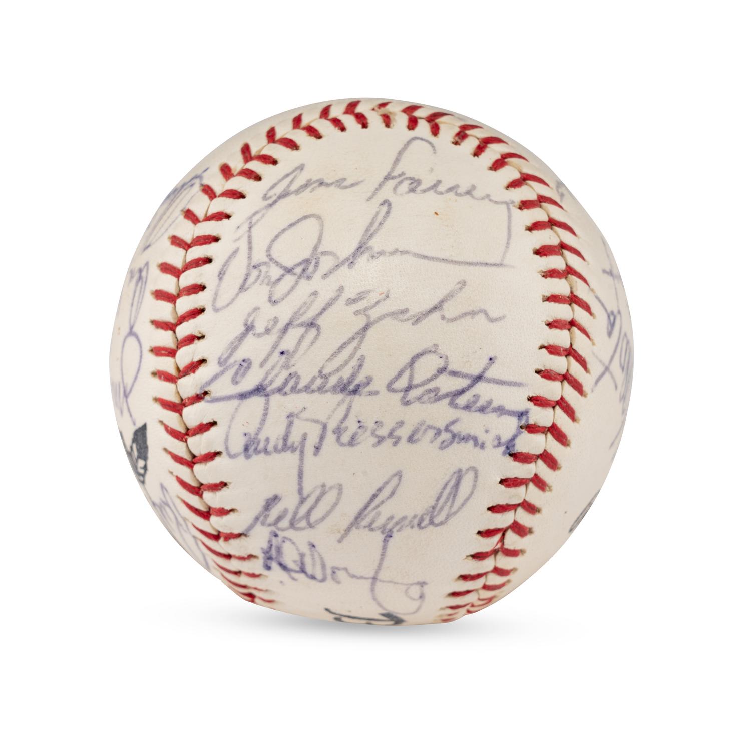 A 1973 Los Angeles Dodgers Team Signed Autograph Baseball