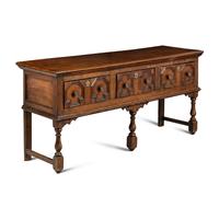 A Charles II Oak Welsh Dresser Base