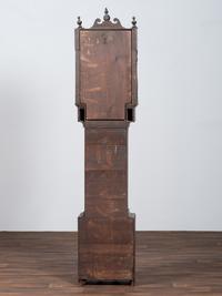 A Chippendale Cherrywood and Tiger Maple Tall Case Clock