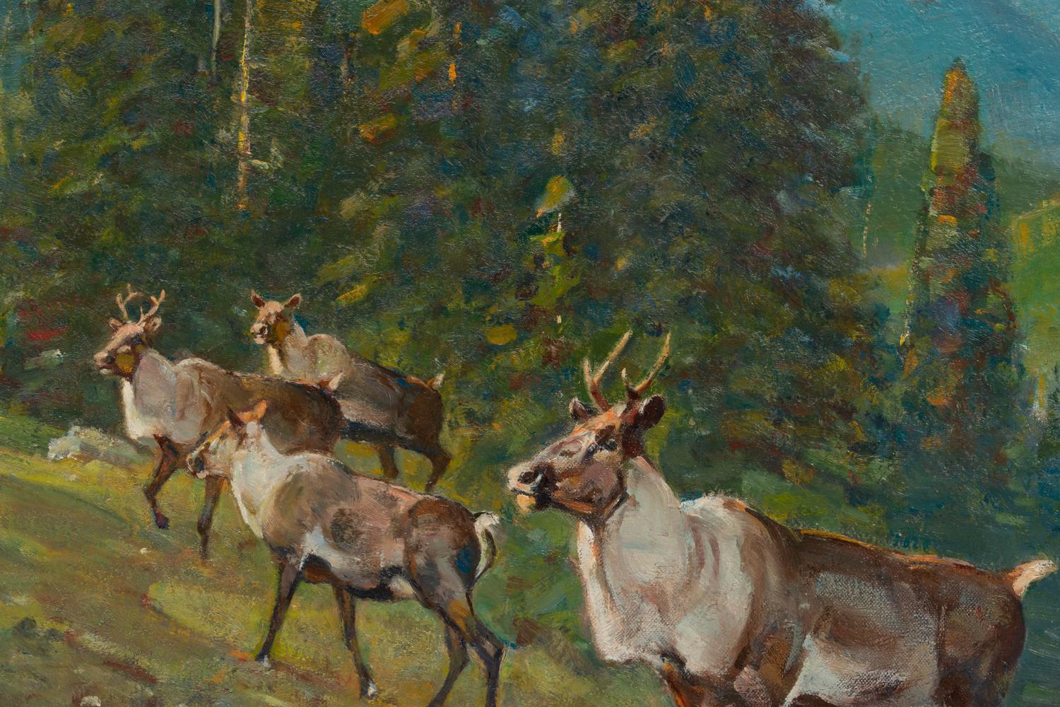 Carl Clemens Moritz Rungius (American, 1869-1959) Mountain Caribou
